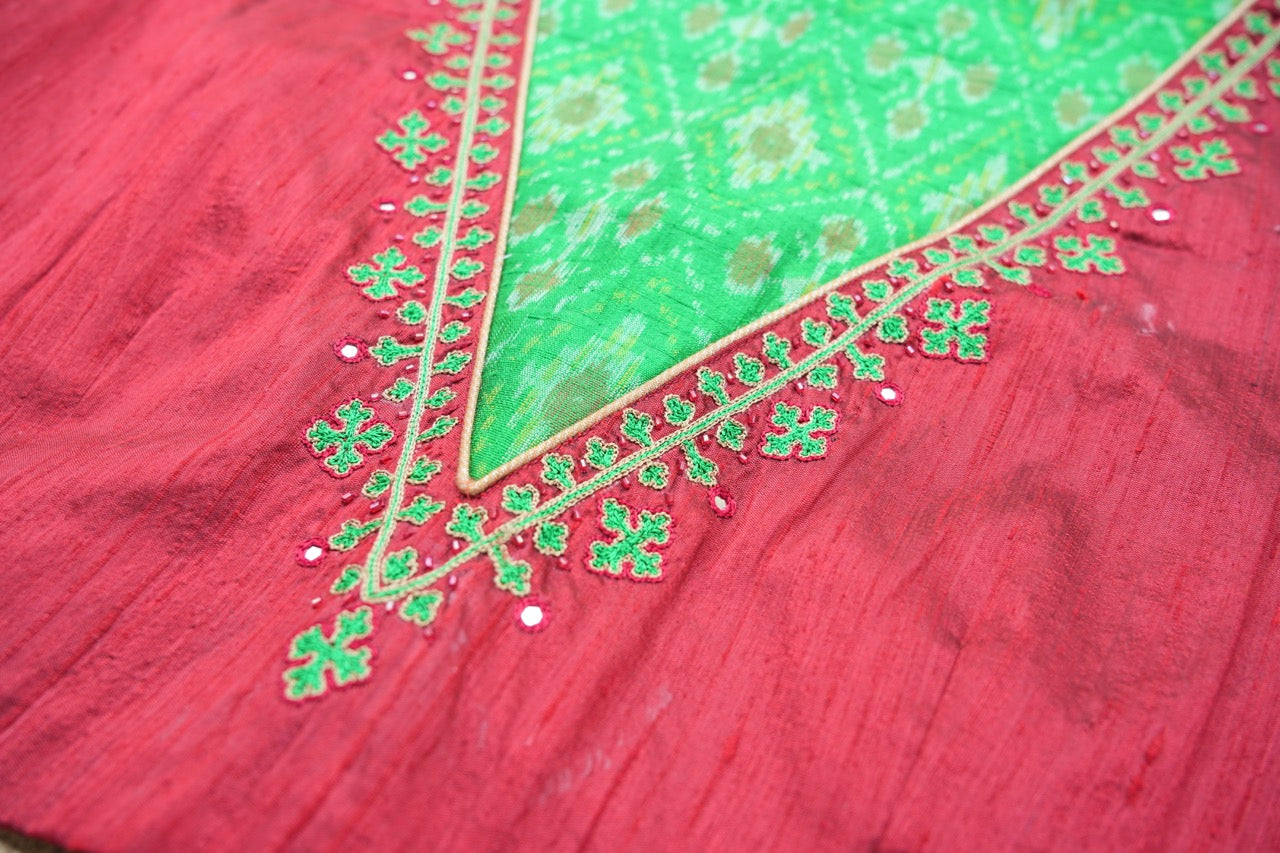 Festive Maroon Green