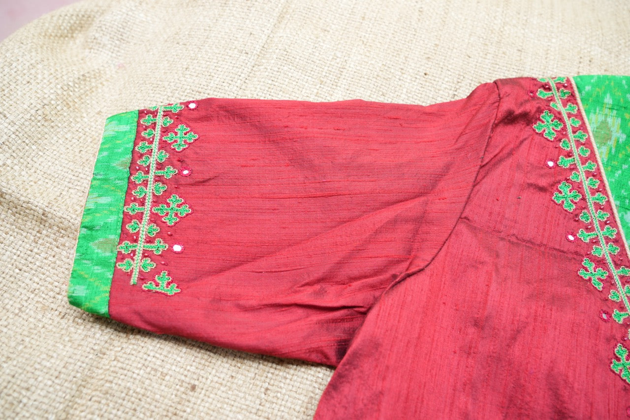 Festive Maroon Green