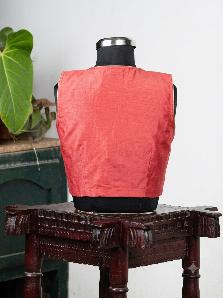 Solids Ethnic - V Neck - Coral SL
