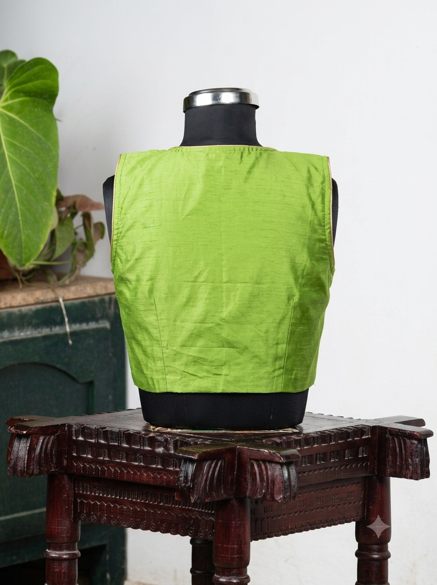 Solids Ethnic - V Neck -Lime SL