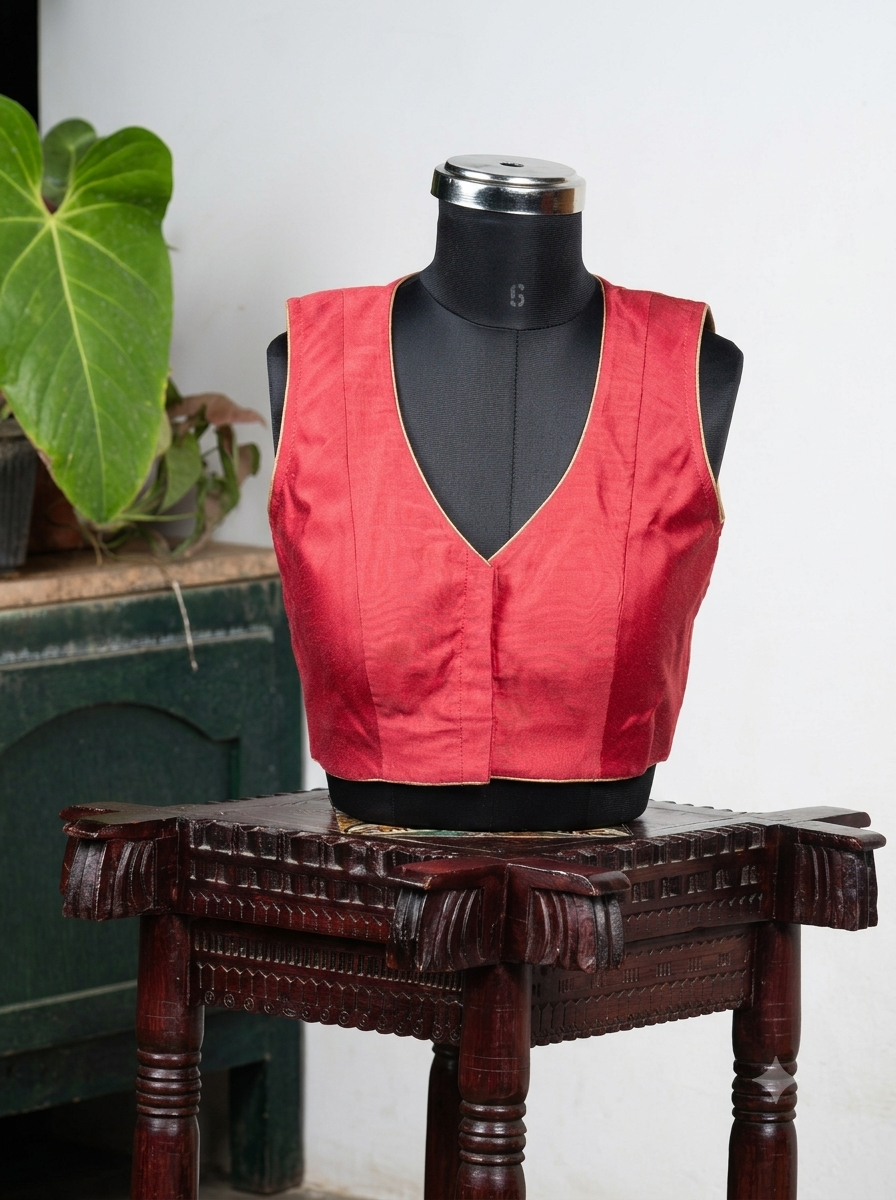 Solids Ethnic - V Neck - Coral SL