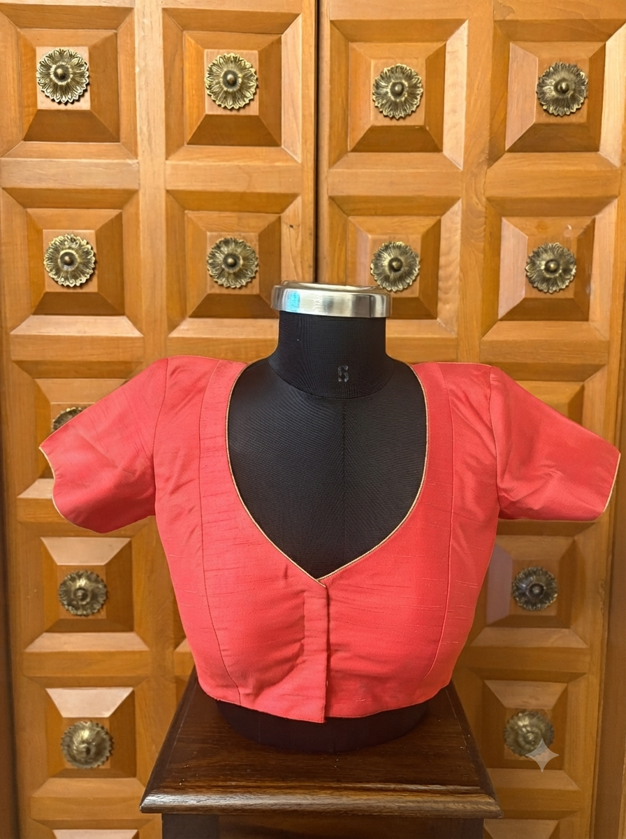 Solids Ethnic - V Neck - Coral MS