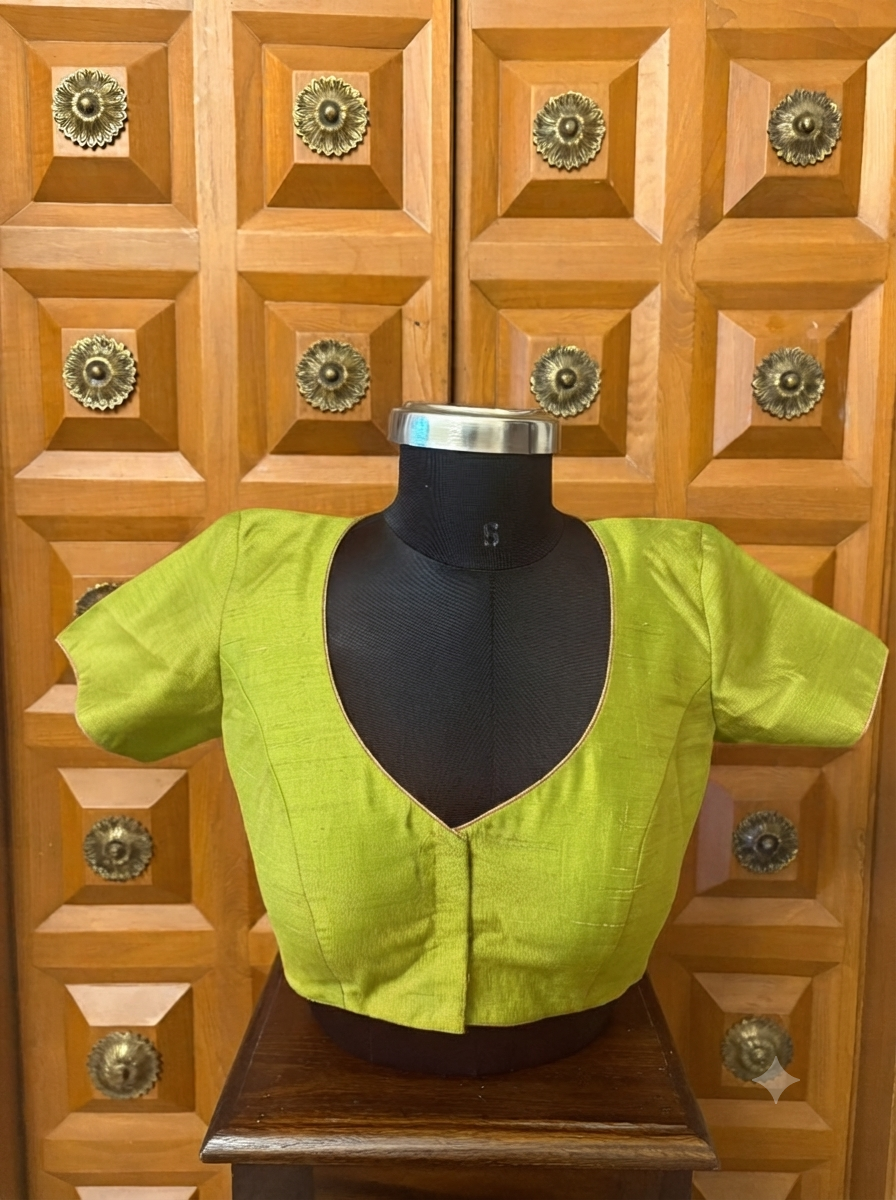 Solids Ethnic - V Neck -Lime MS