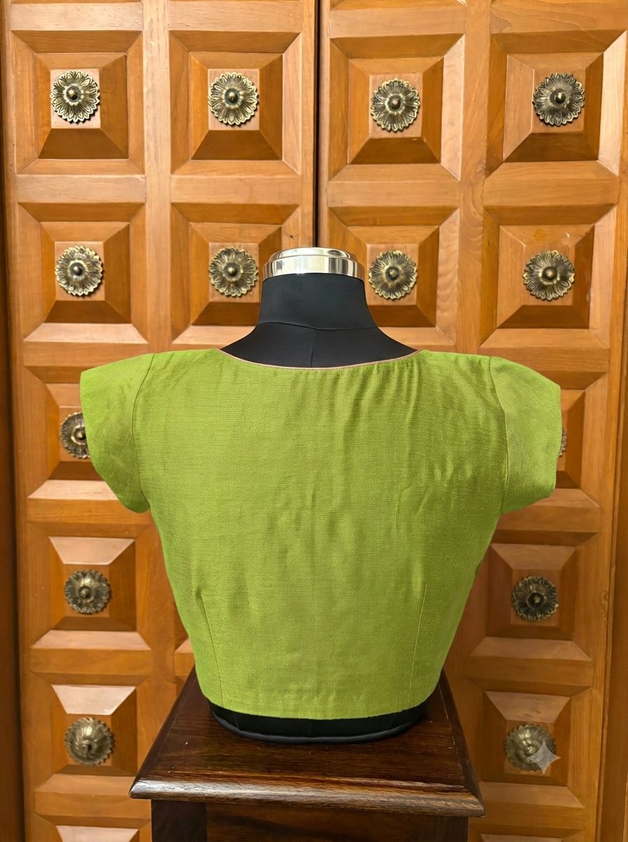 Solids Ethnic - V Neck -Lime CS