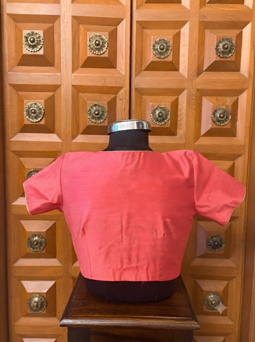 Solids Ethnic - V Neck - Coral MS