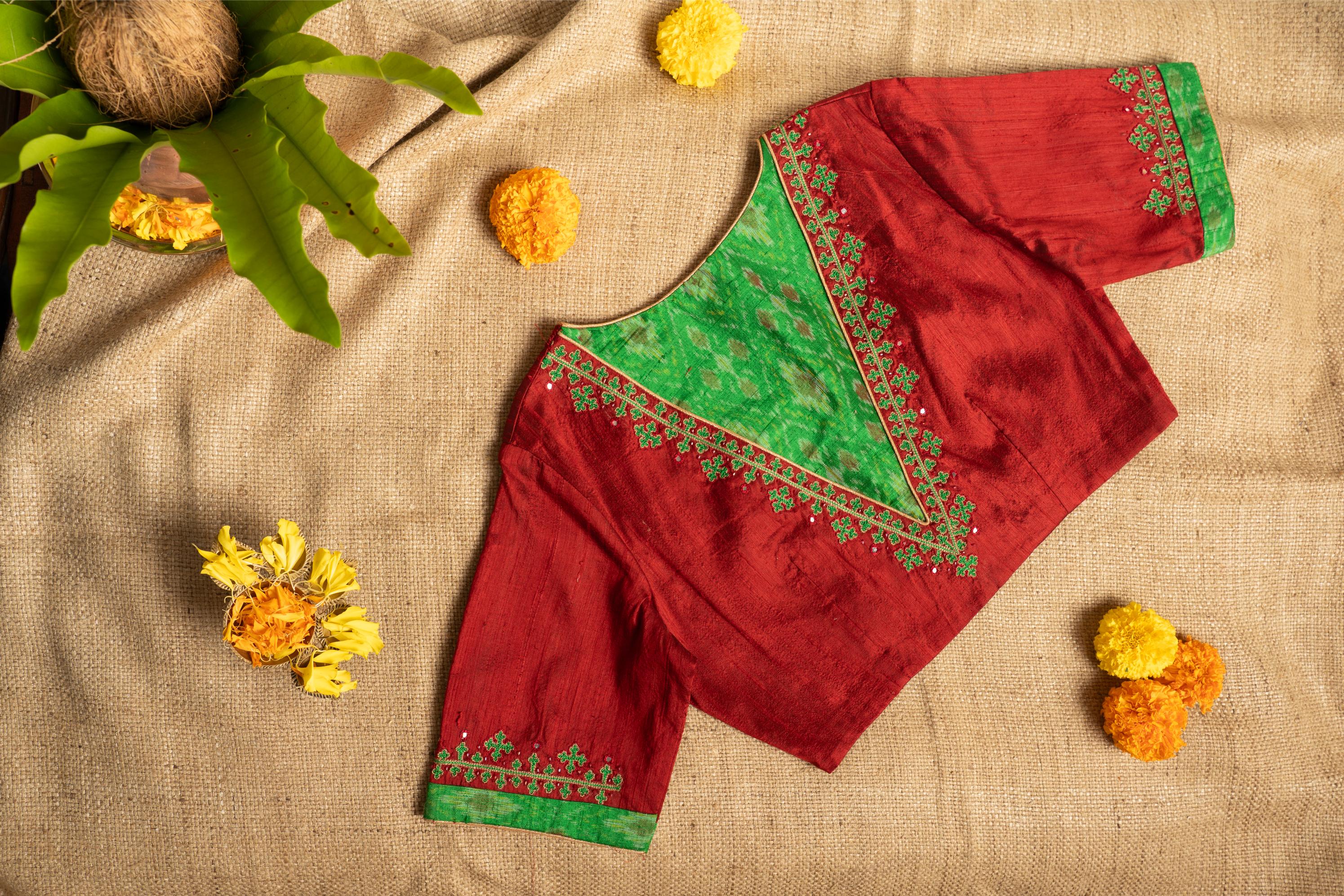 Festive Maroon Green