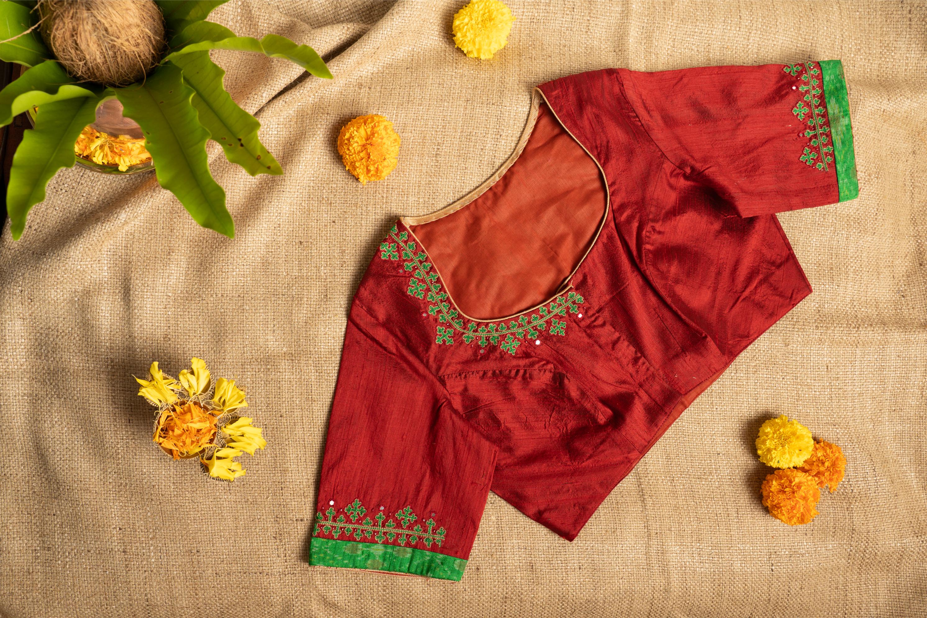 Festive Maroon Green