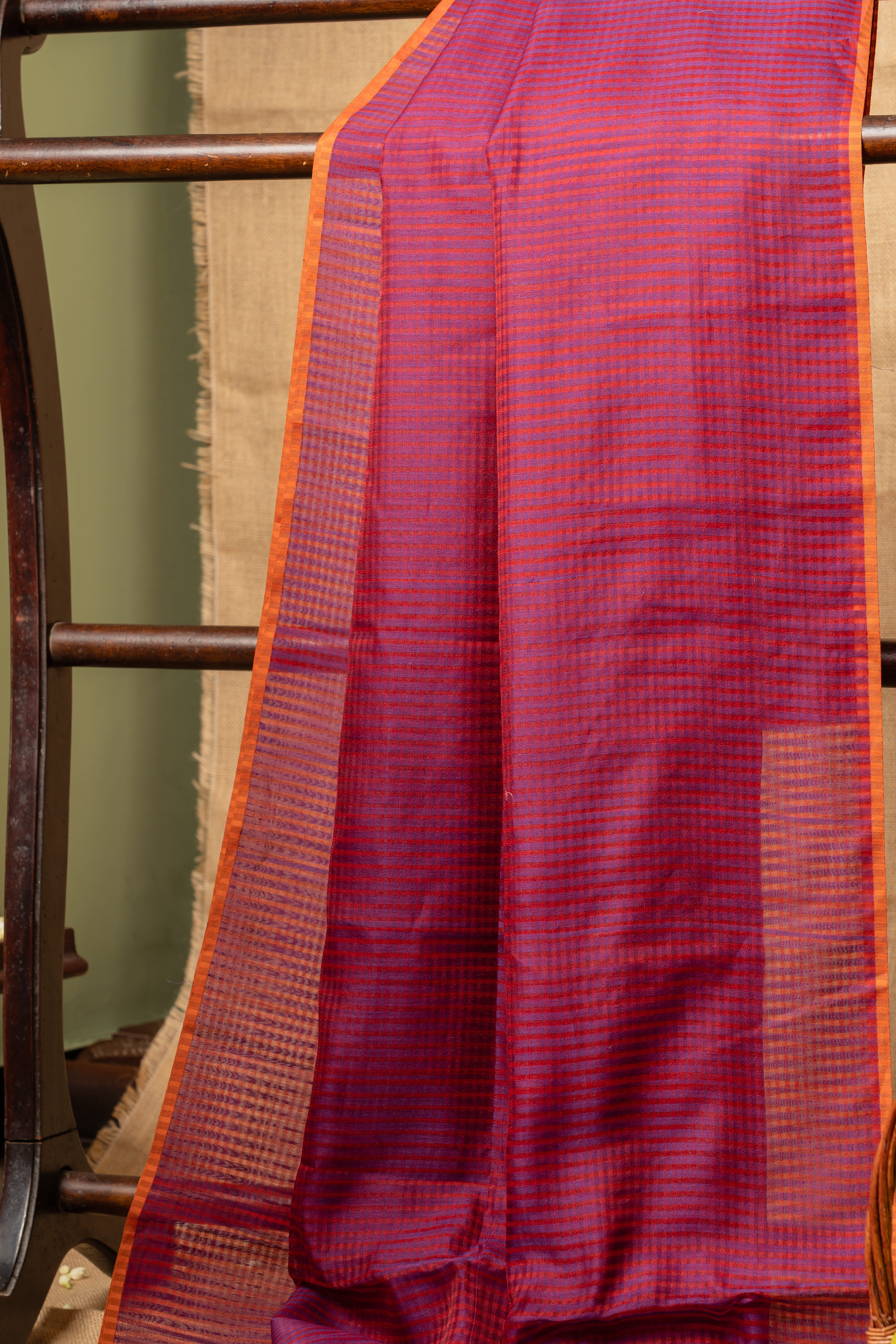 Silk Chanderi - Deep Maroon