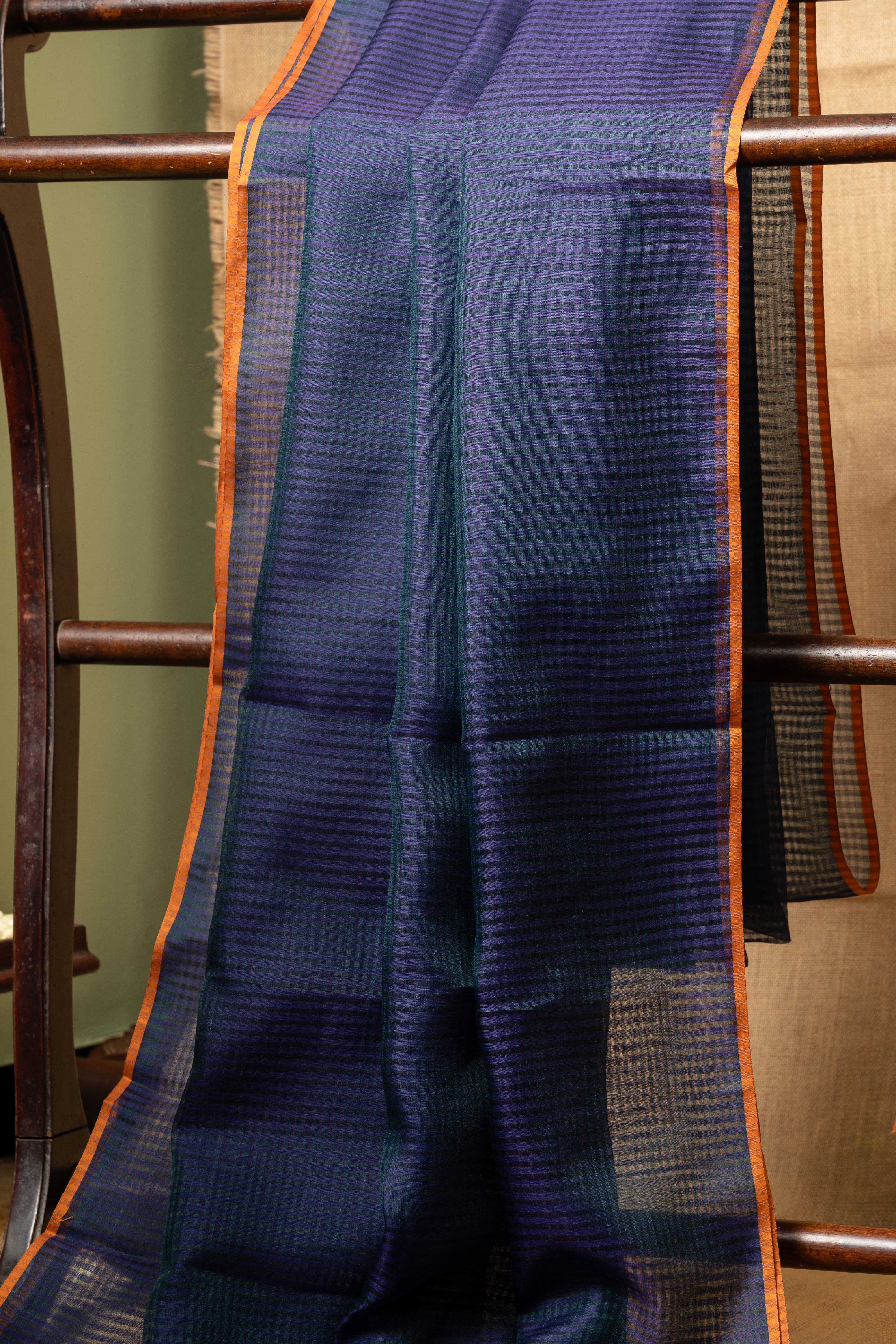 Organza Cascade - Navy Blue