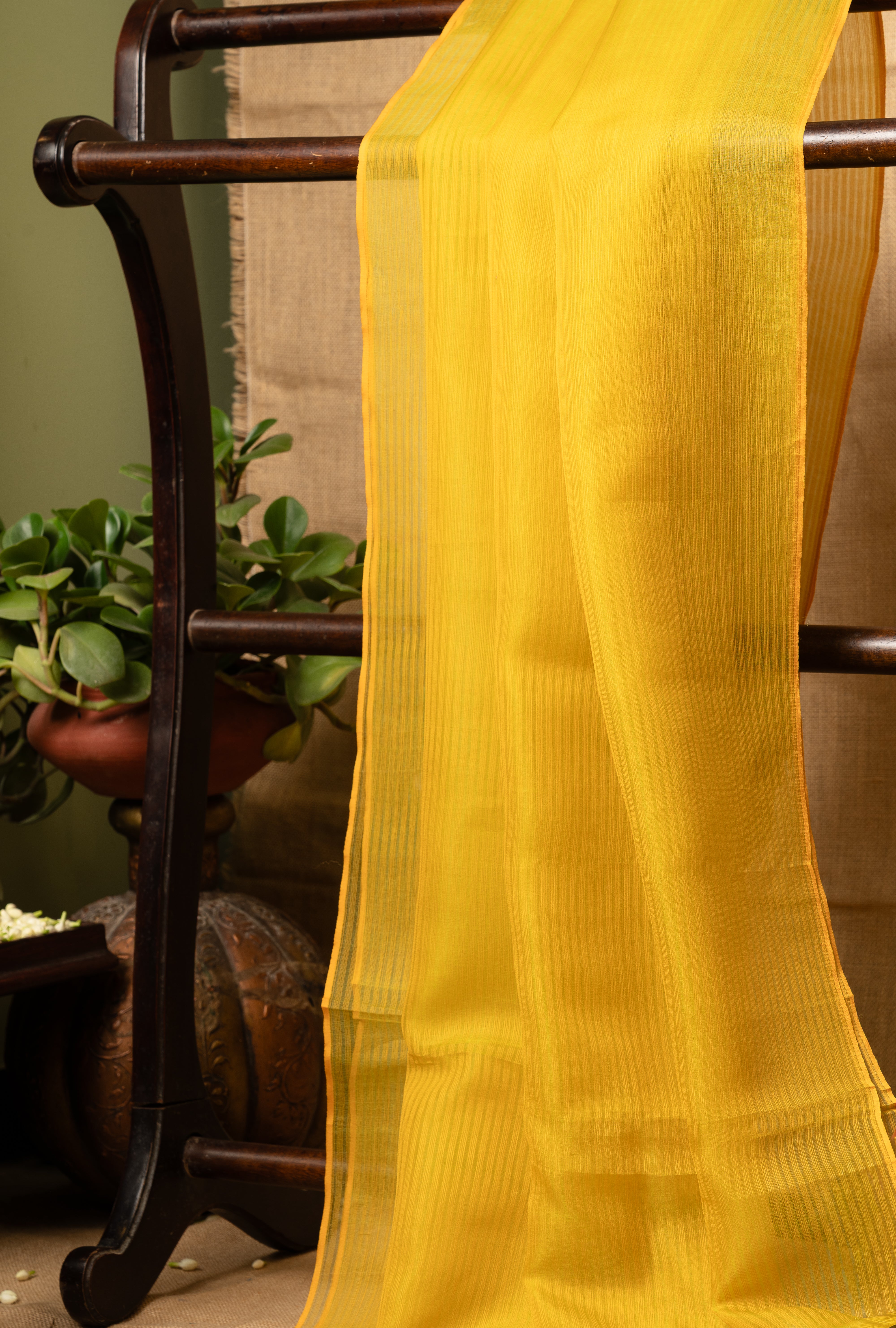 Organza Cascade - Lemon Yellow