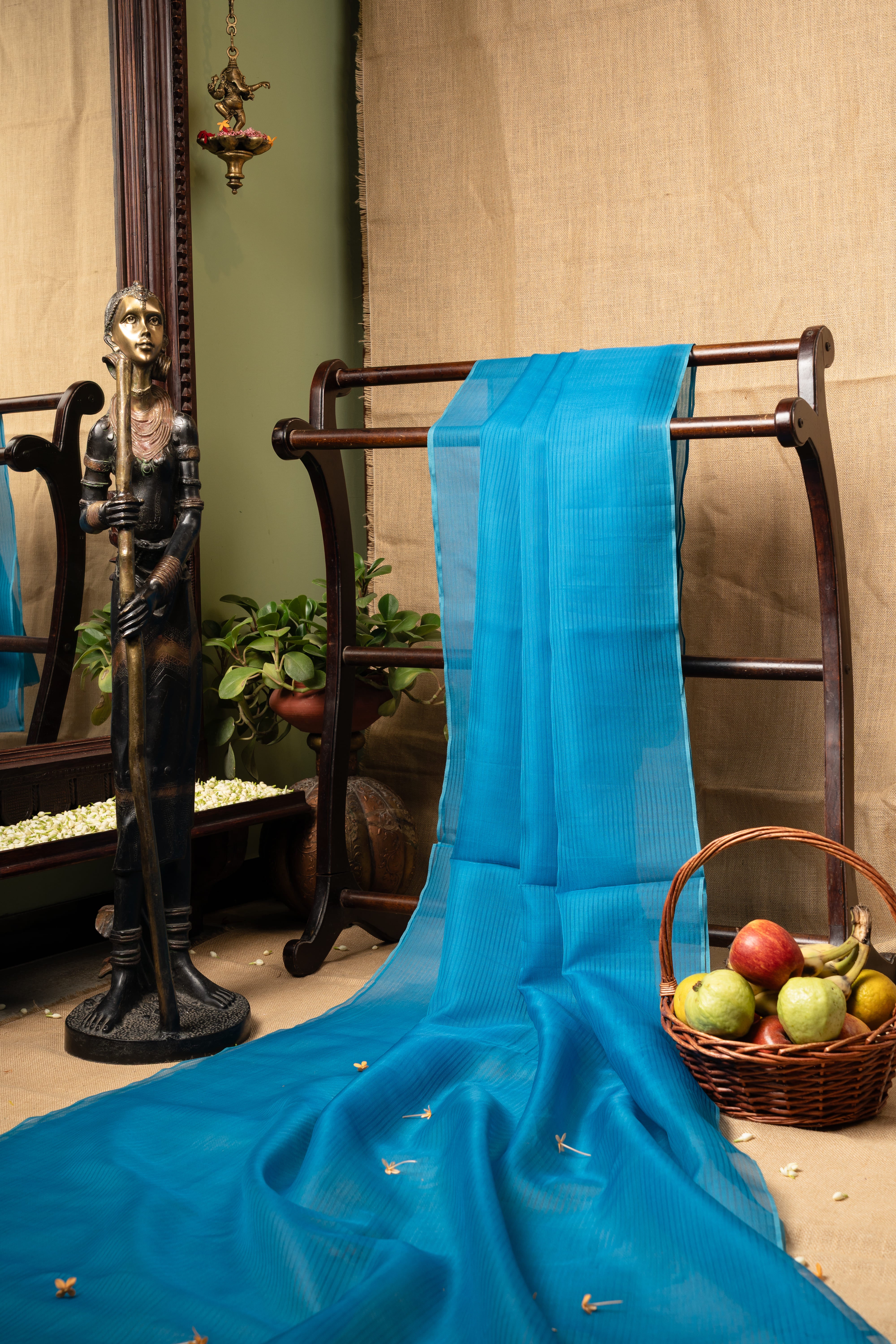 Organza Cascade - Copper Blue