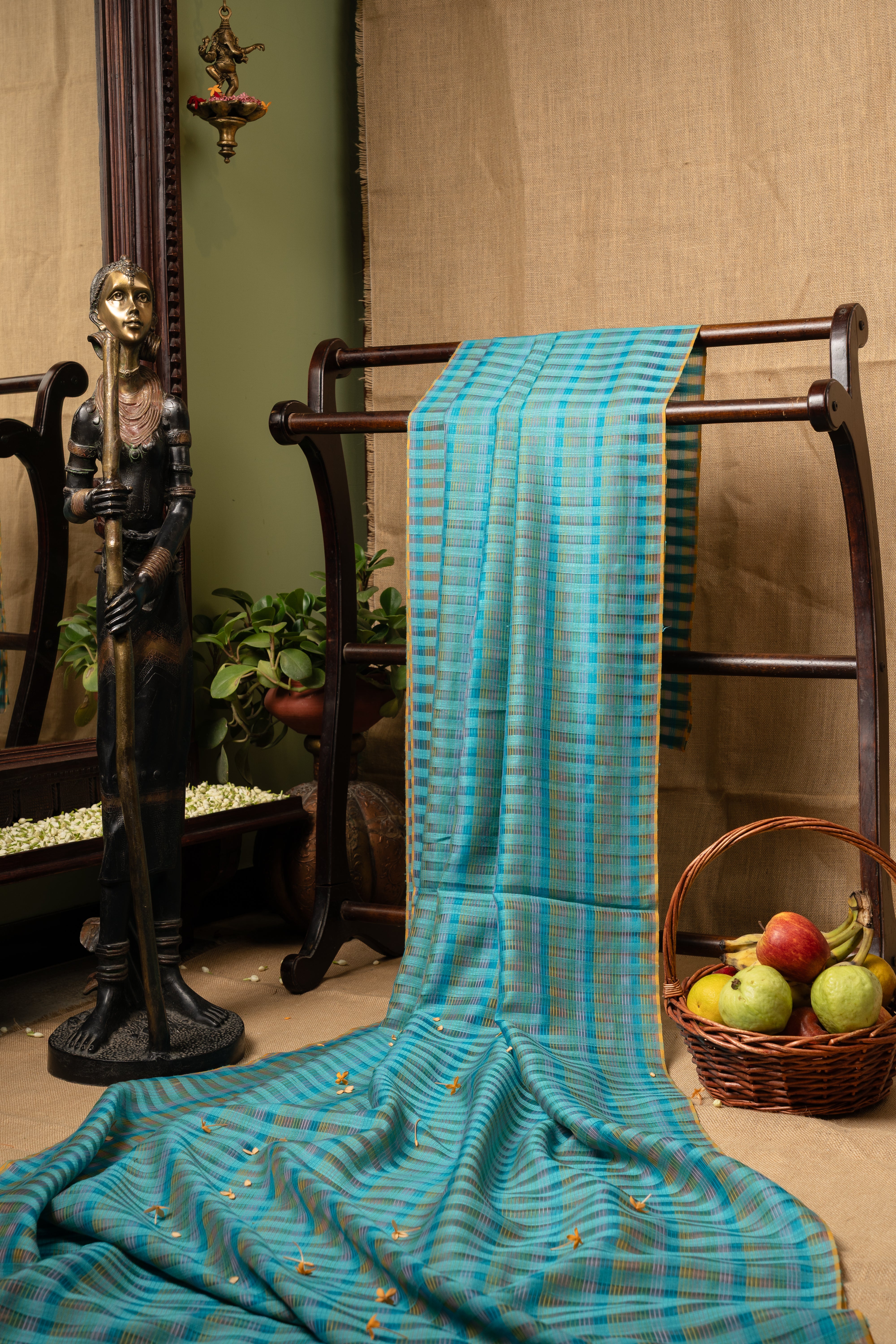 Organza Cascade - Turquoise Multi