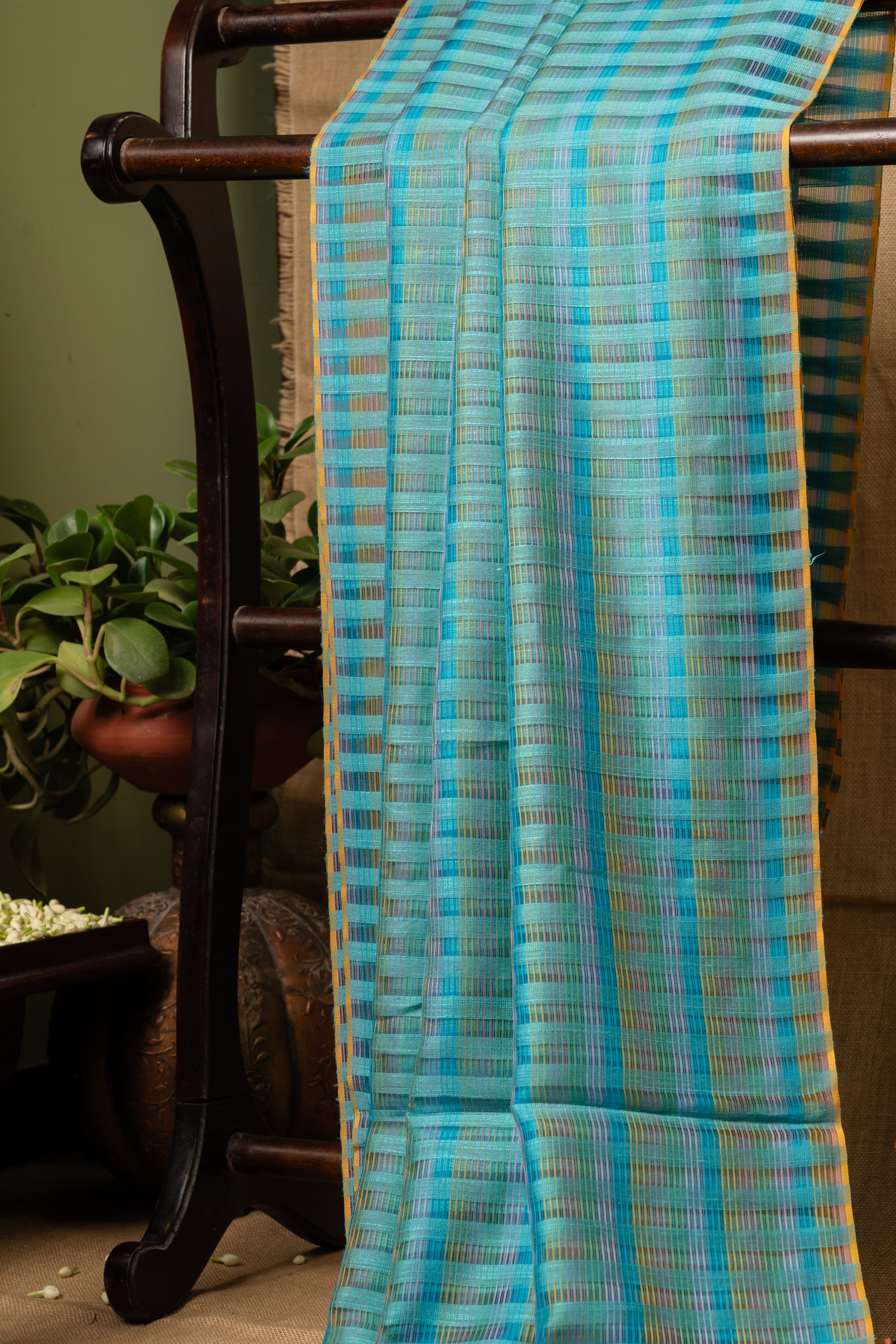 Organza Cascade - Turquoise Multi