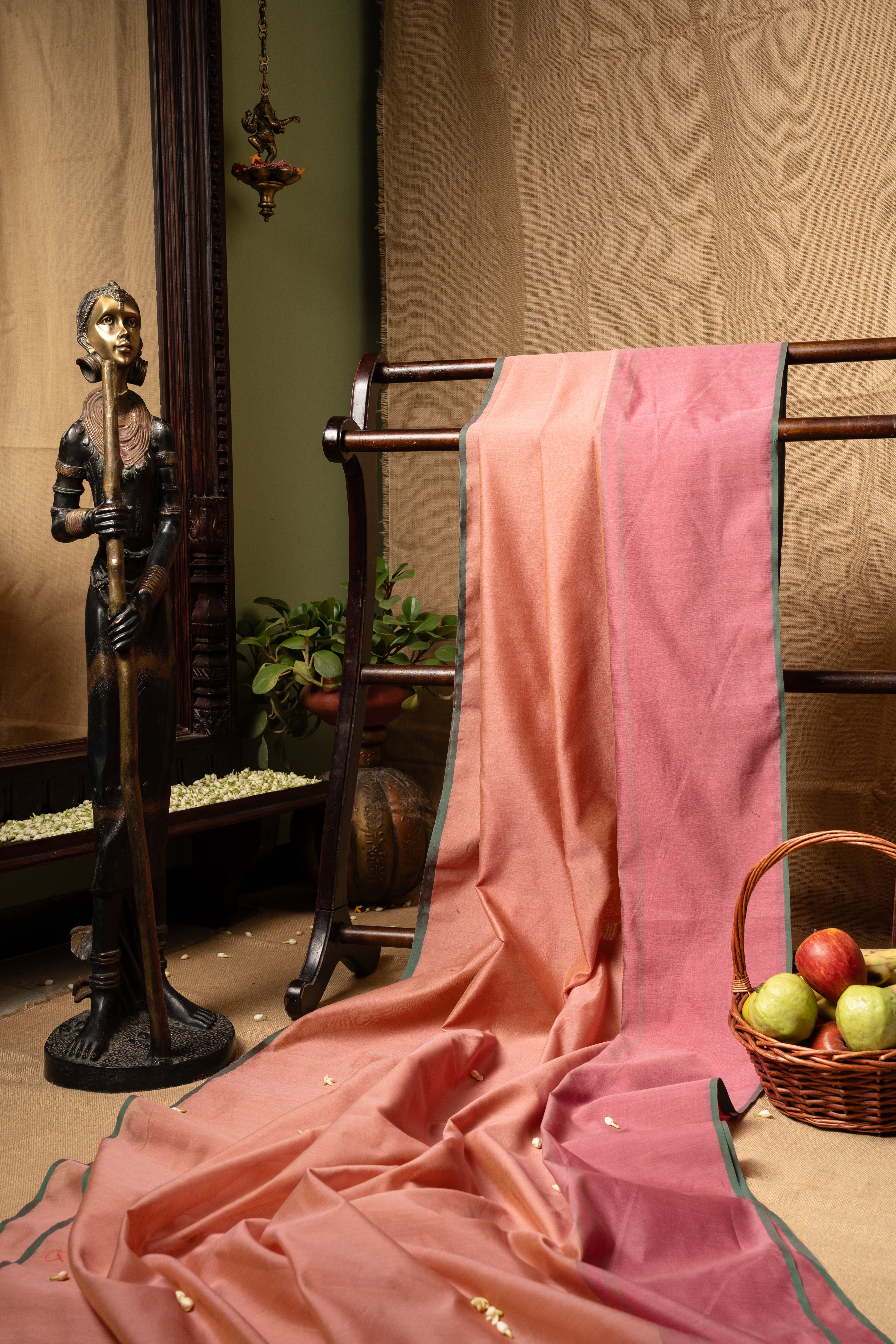 Silk Chanderi - Powder Pink