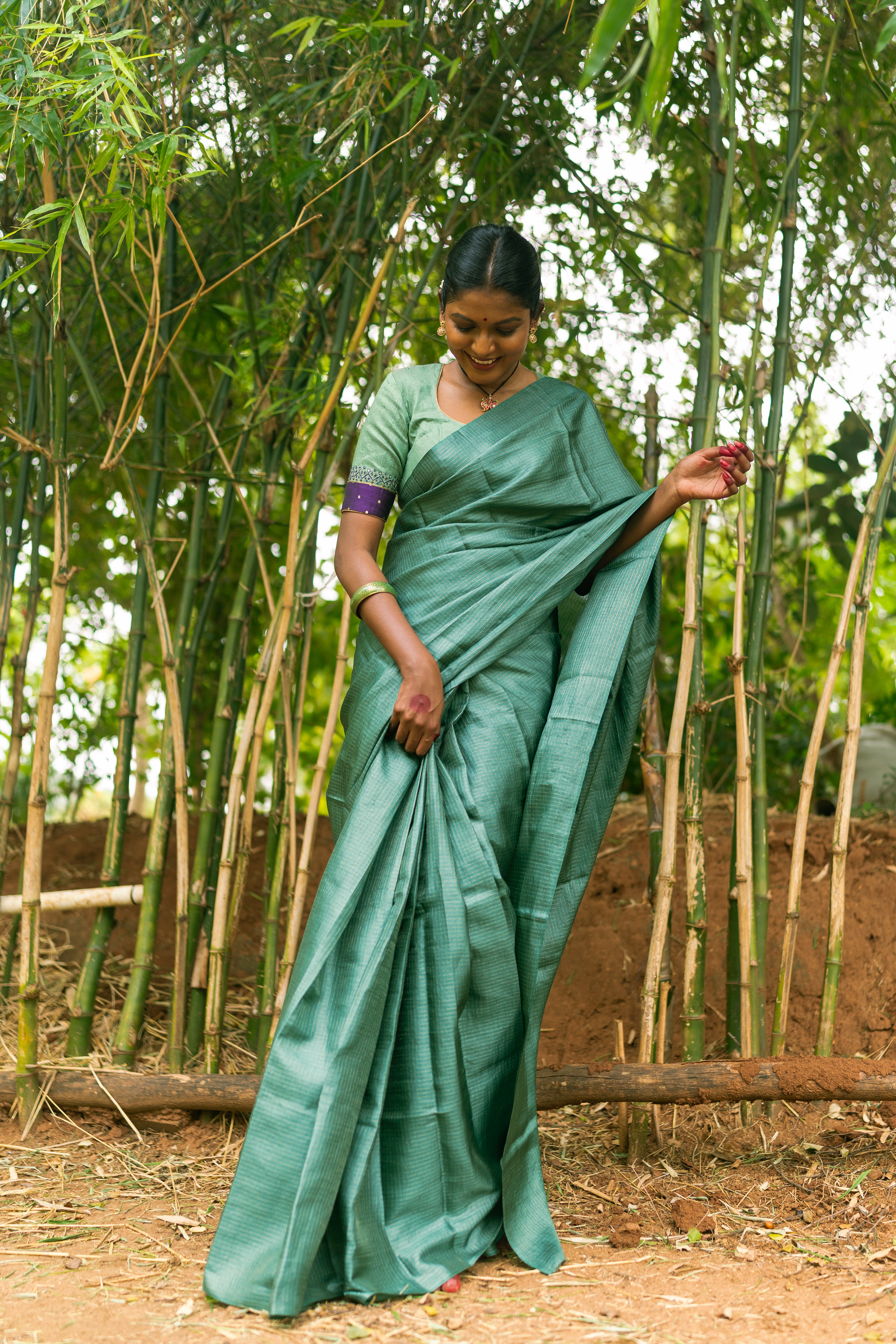 Sage Green Deep Violet