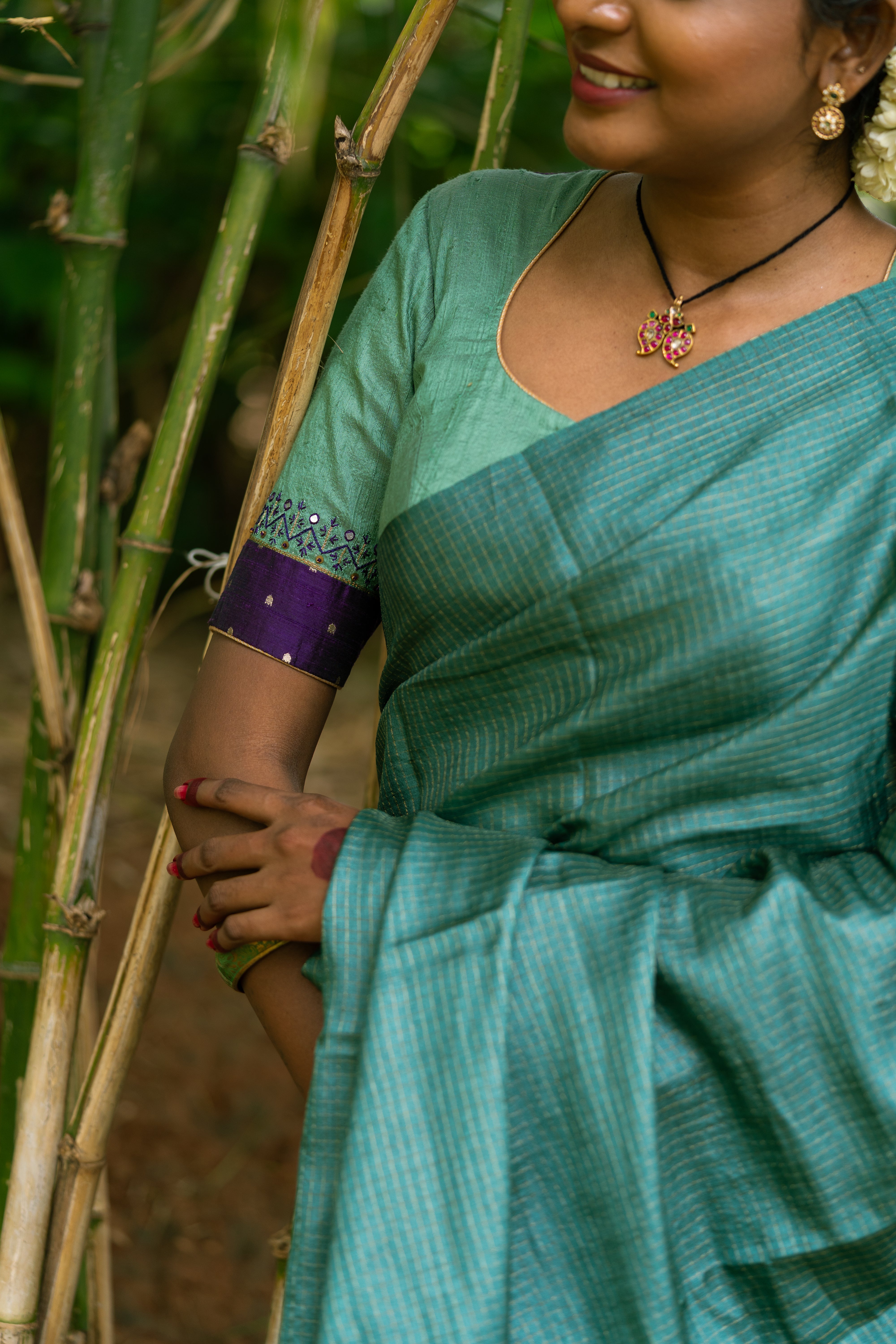 Sage Green Deep Violet