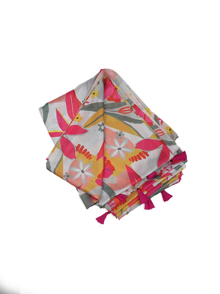 Vibrant Petals Saree