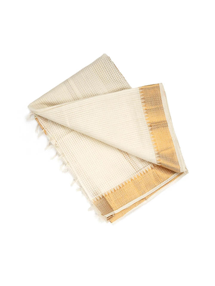 Moonlit Gold Saree