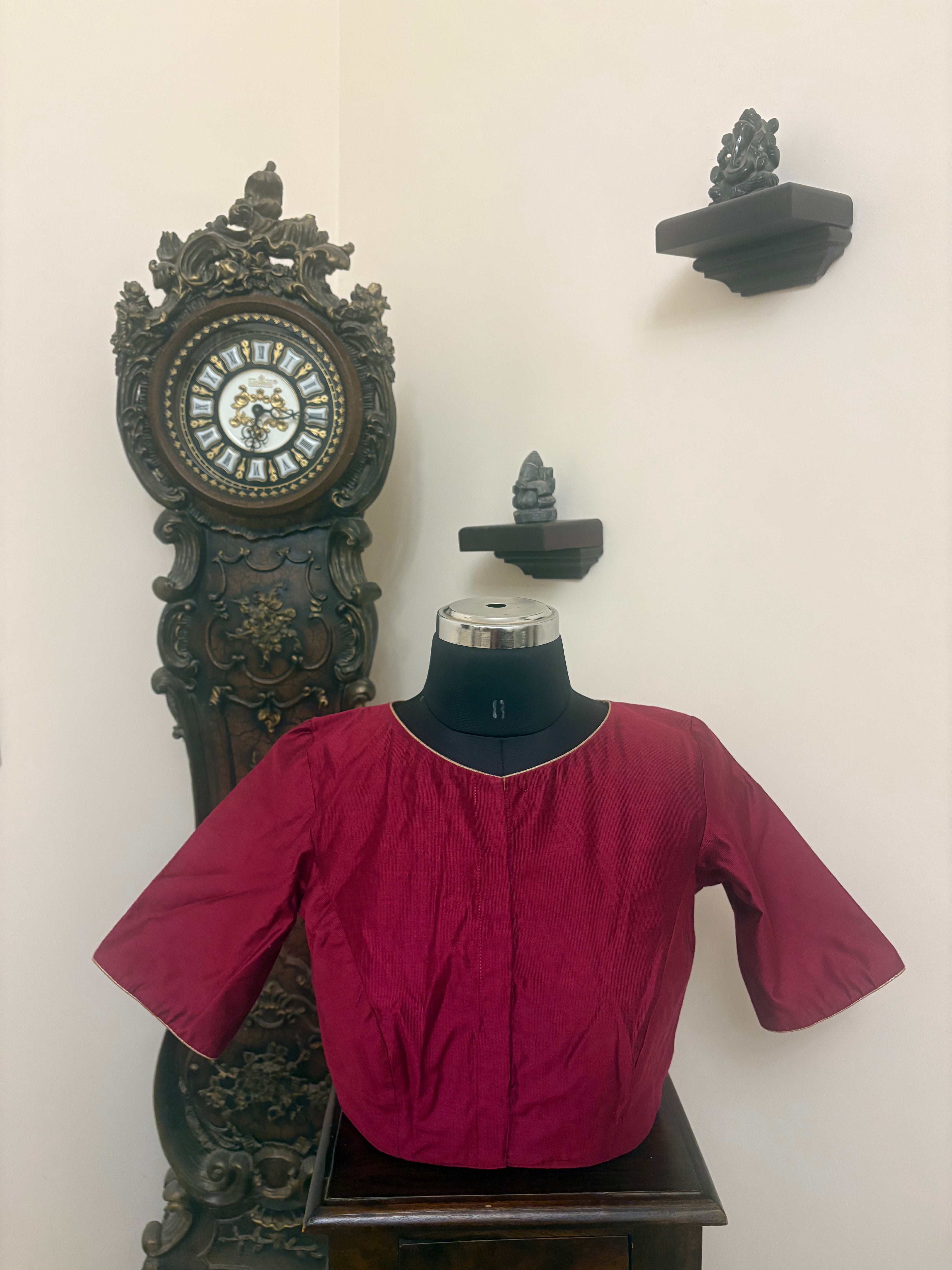 Solids Timeless - Boat Neck - Beetroot ES