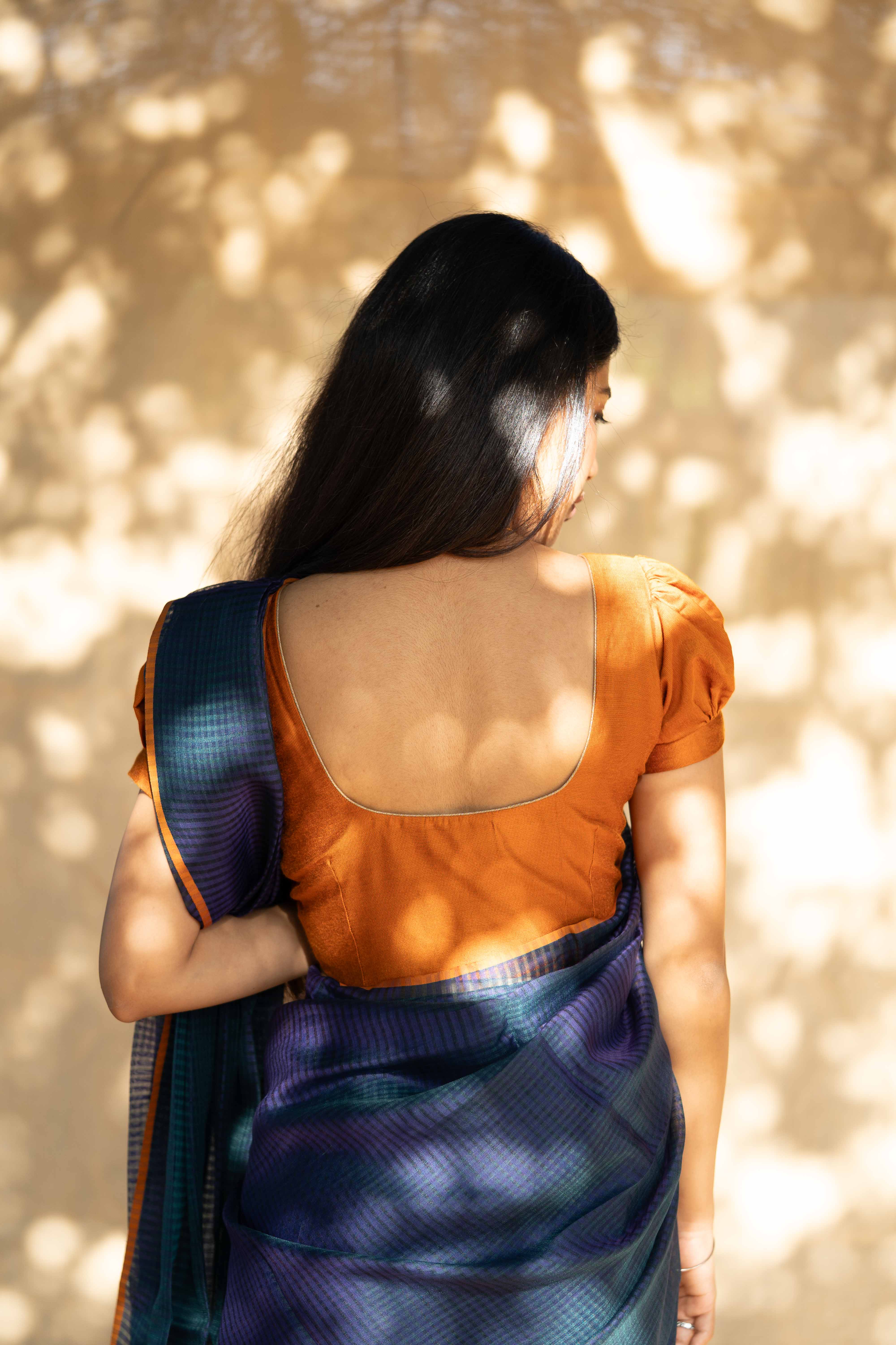 Organza Cascade - Navy Blue