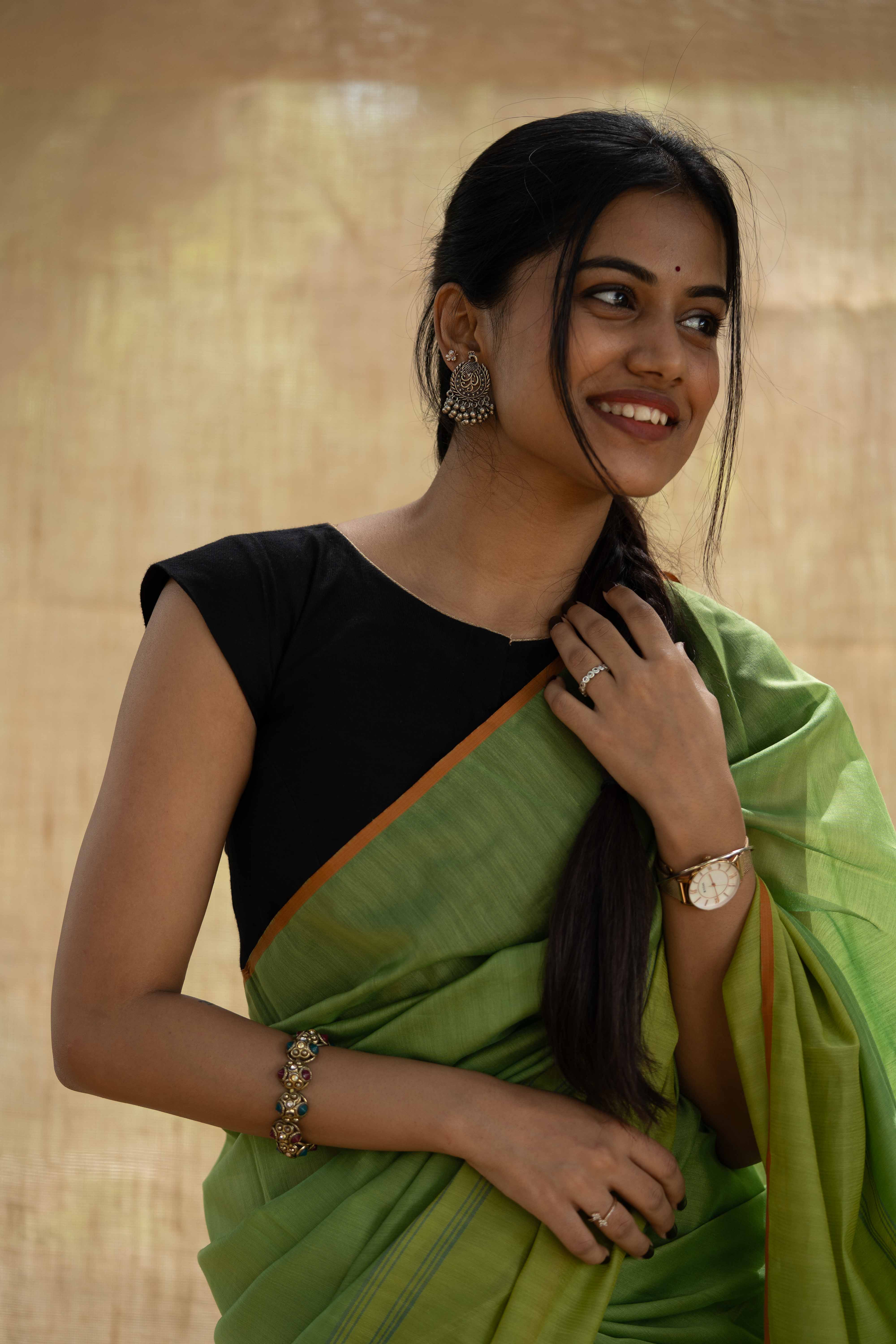 Silk Chanderi - Moong Green