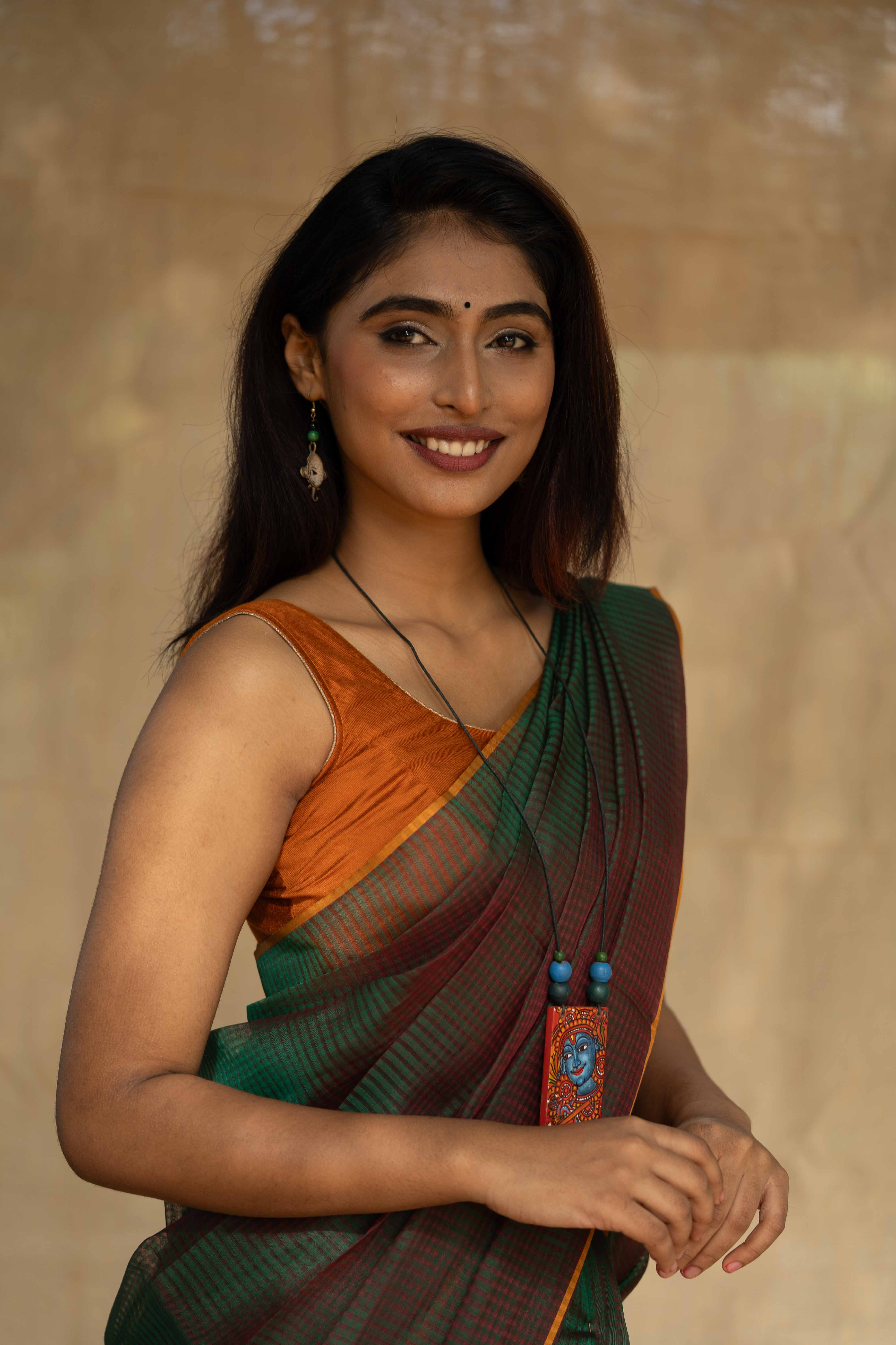 Organza Cascade - Bottle Green