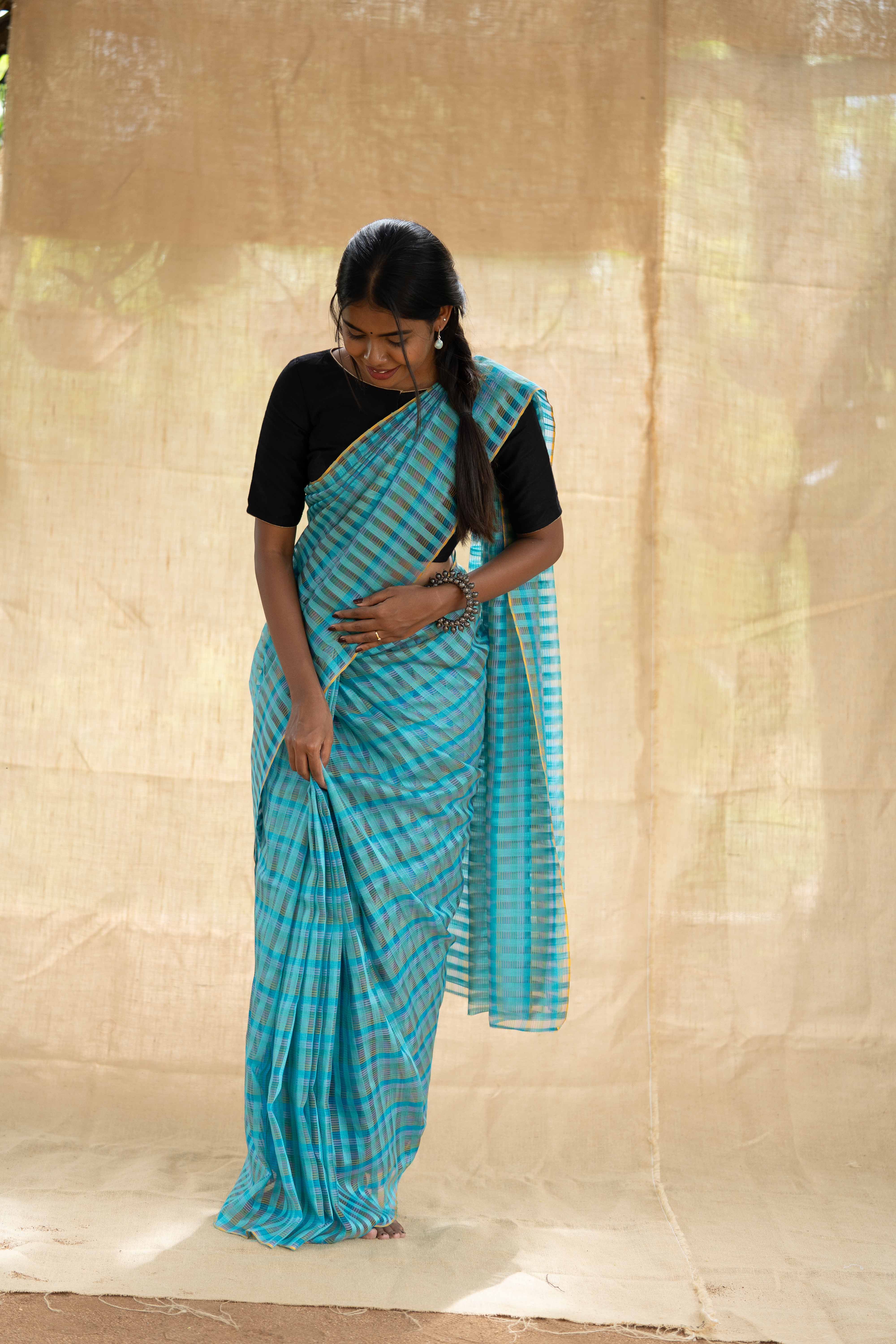 Organza Cascade - Turquoise Multi