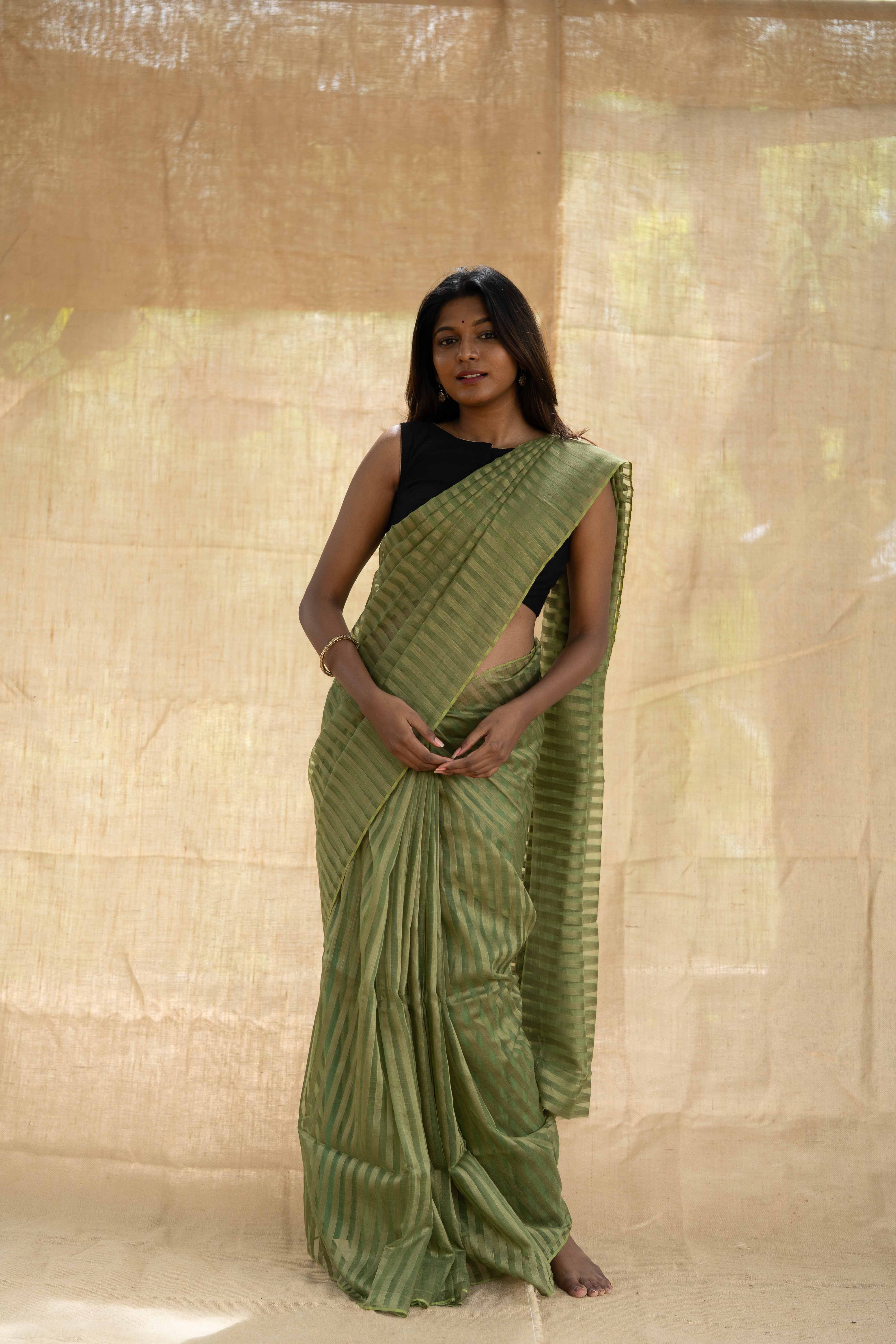 Organza Cascade - Sap Olive