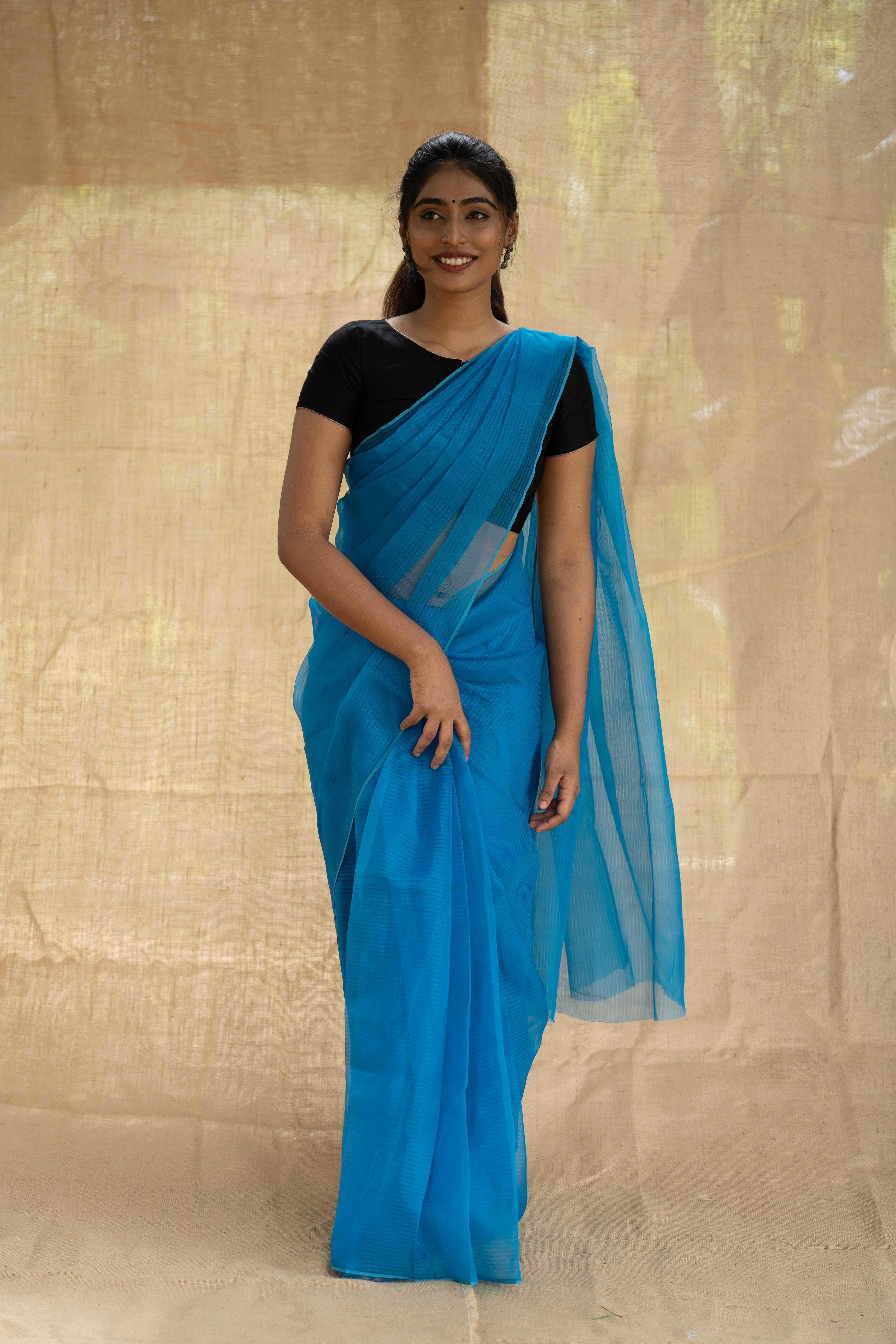 Organza Cascade - Copper Blue