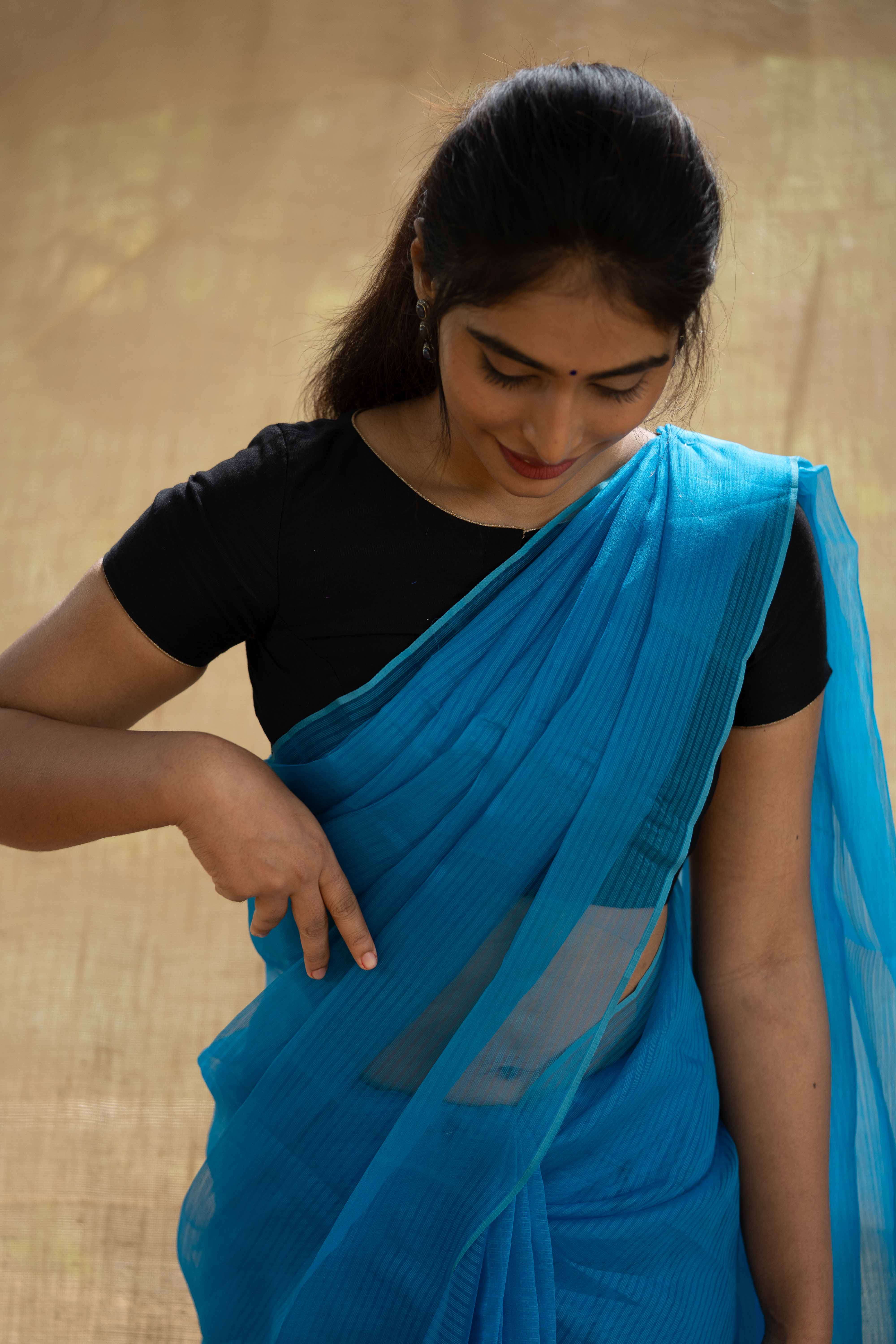 Organza Cascade - Copper Blue