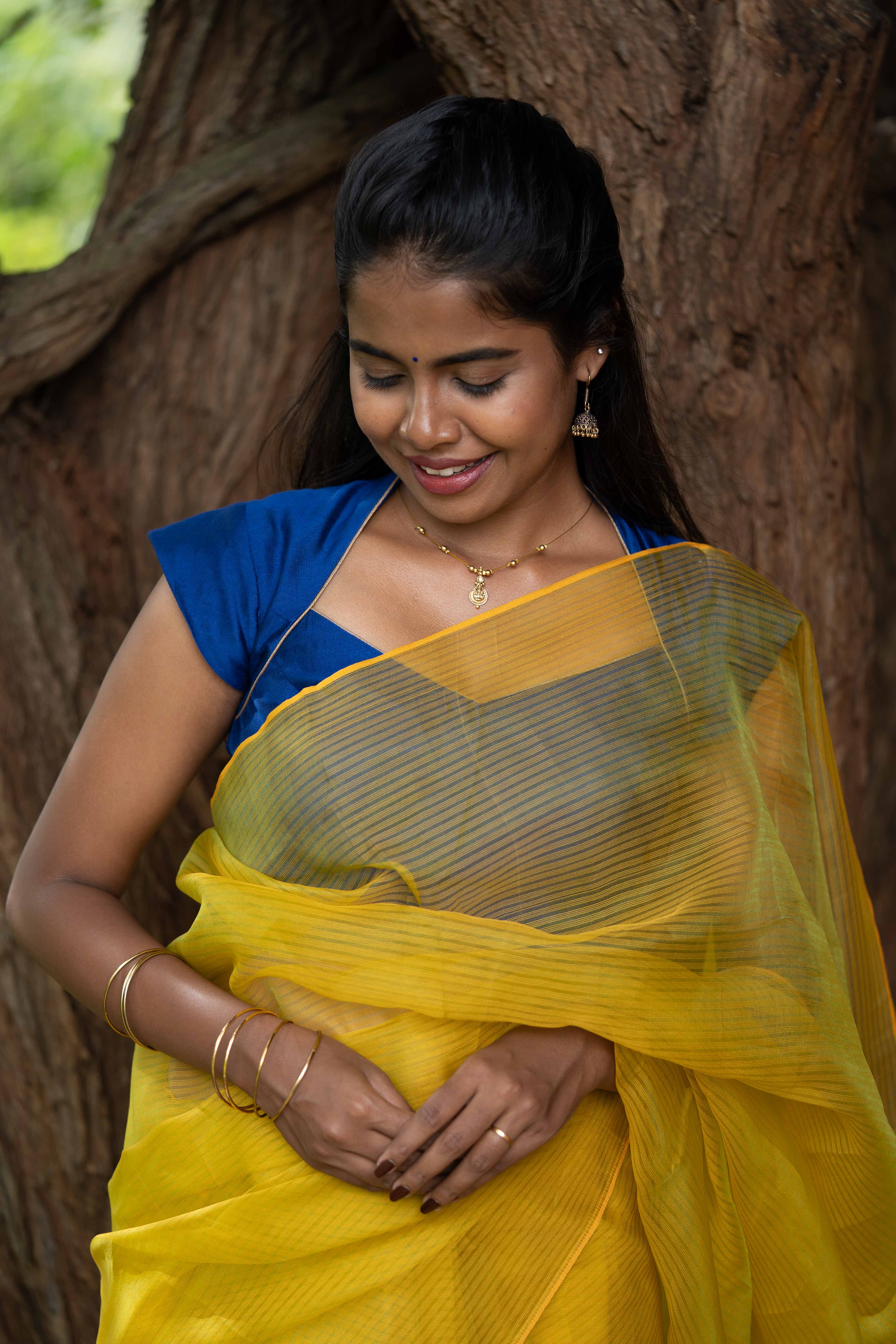 Organza Cascade - Lemon Yellow