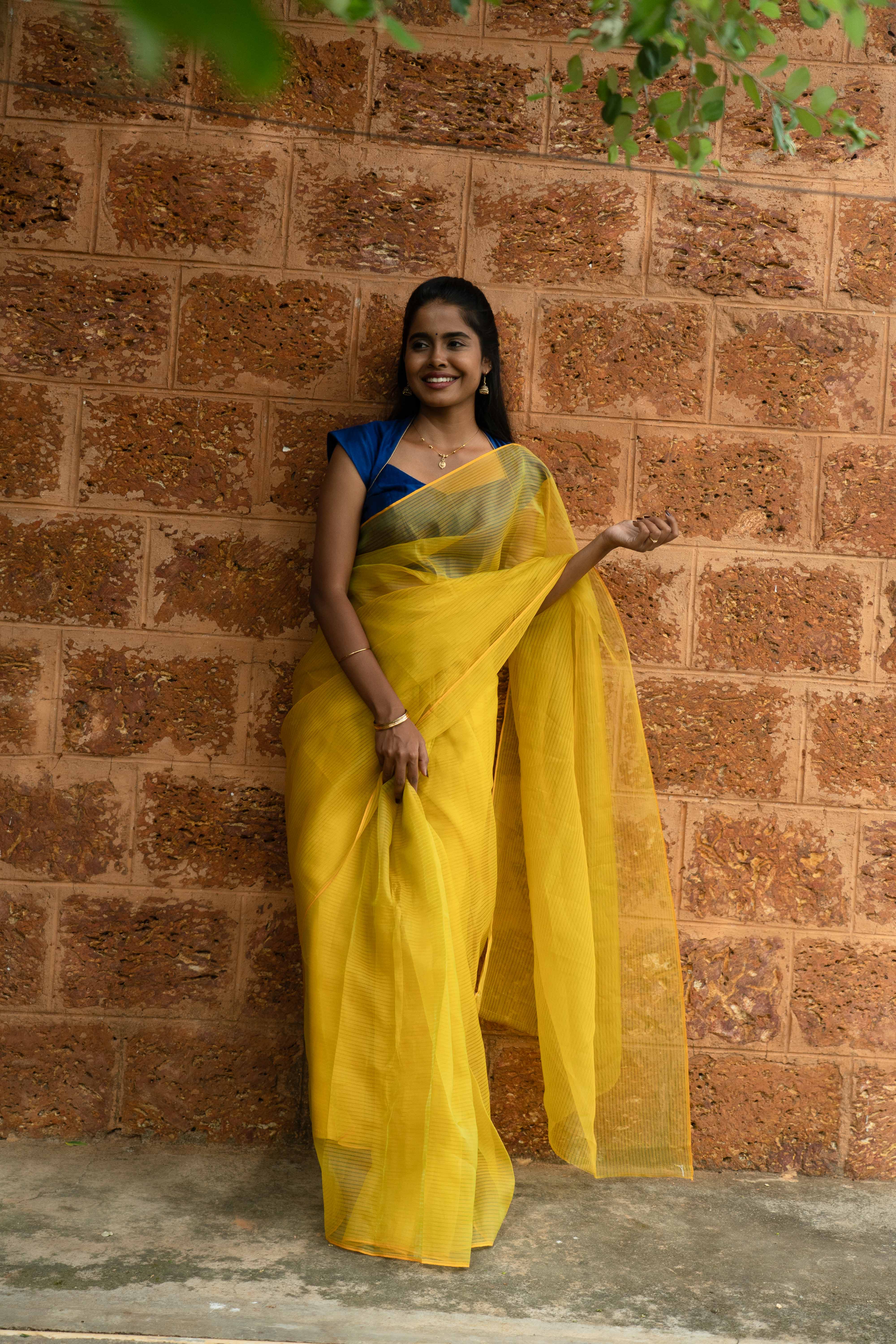 Organza Cascade - Lemon Yellow