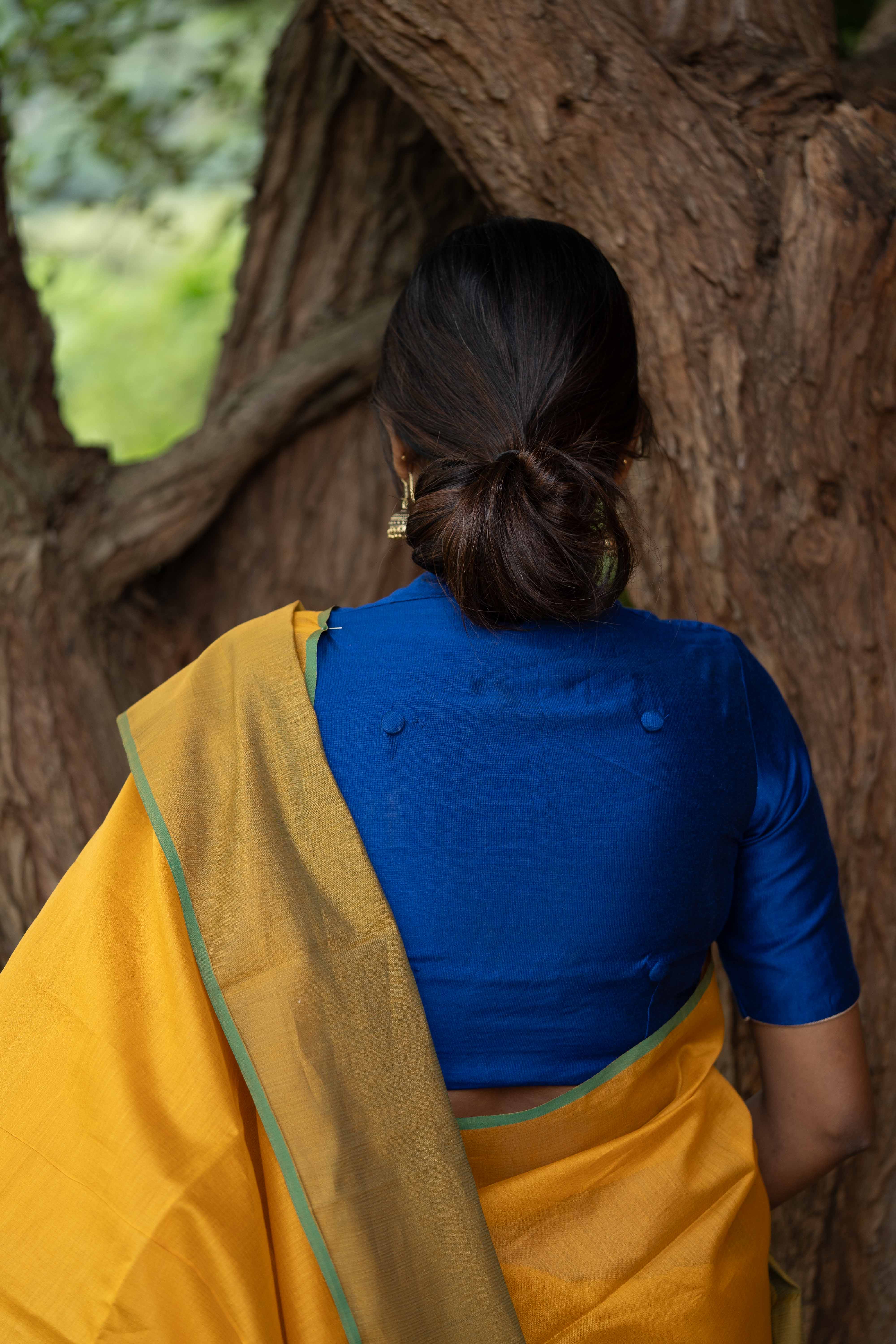 Silk Chanderi - Mustard Yellow