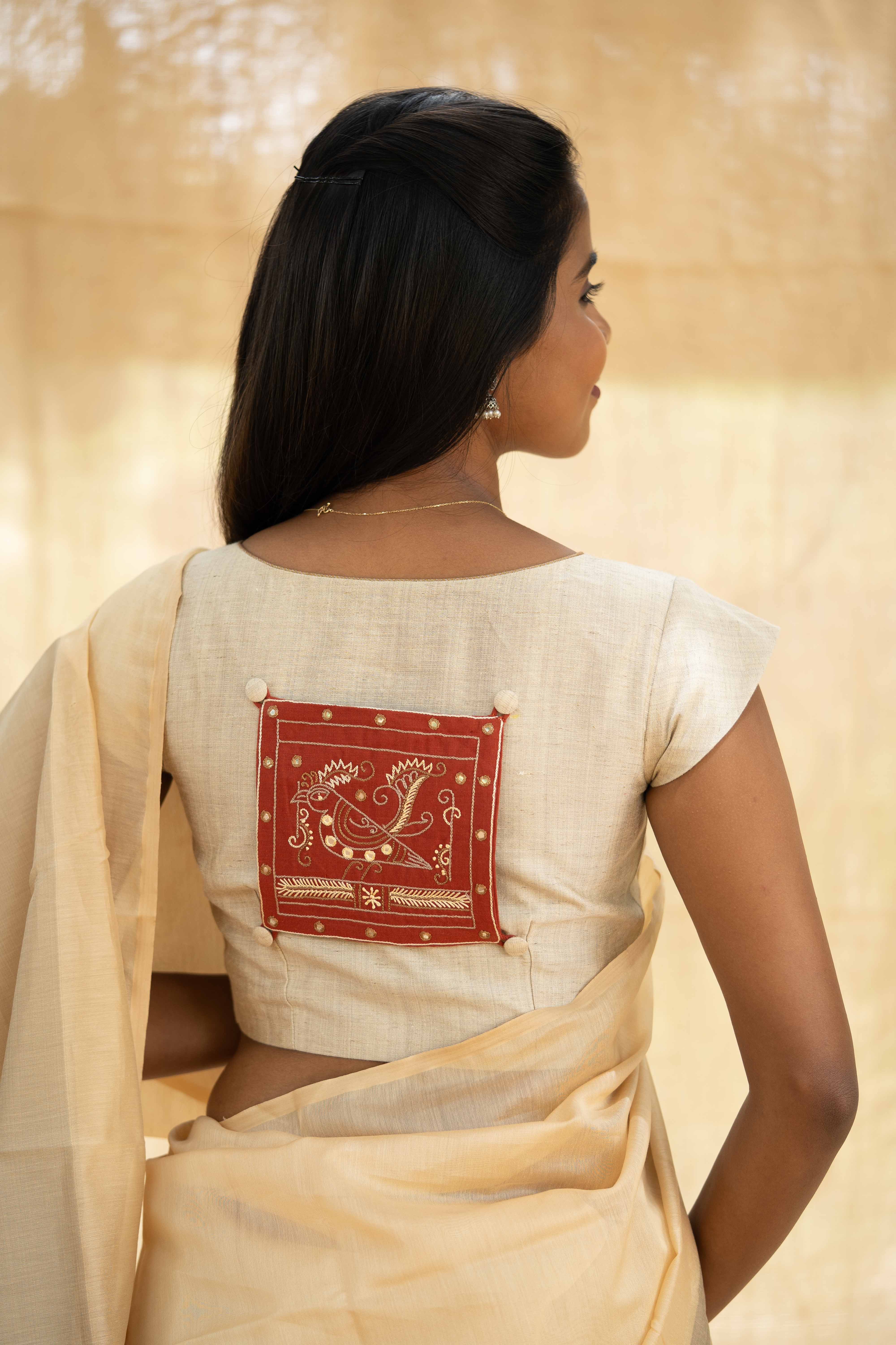 Classic Beige Silk Chanderi