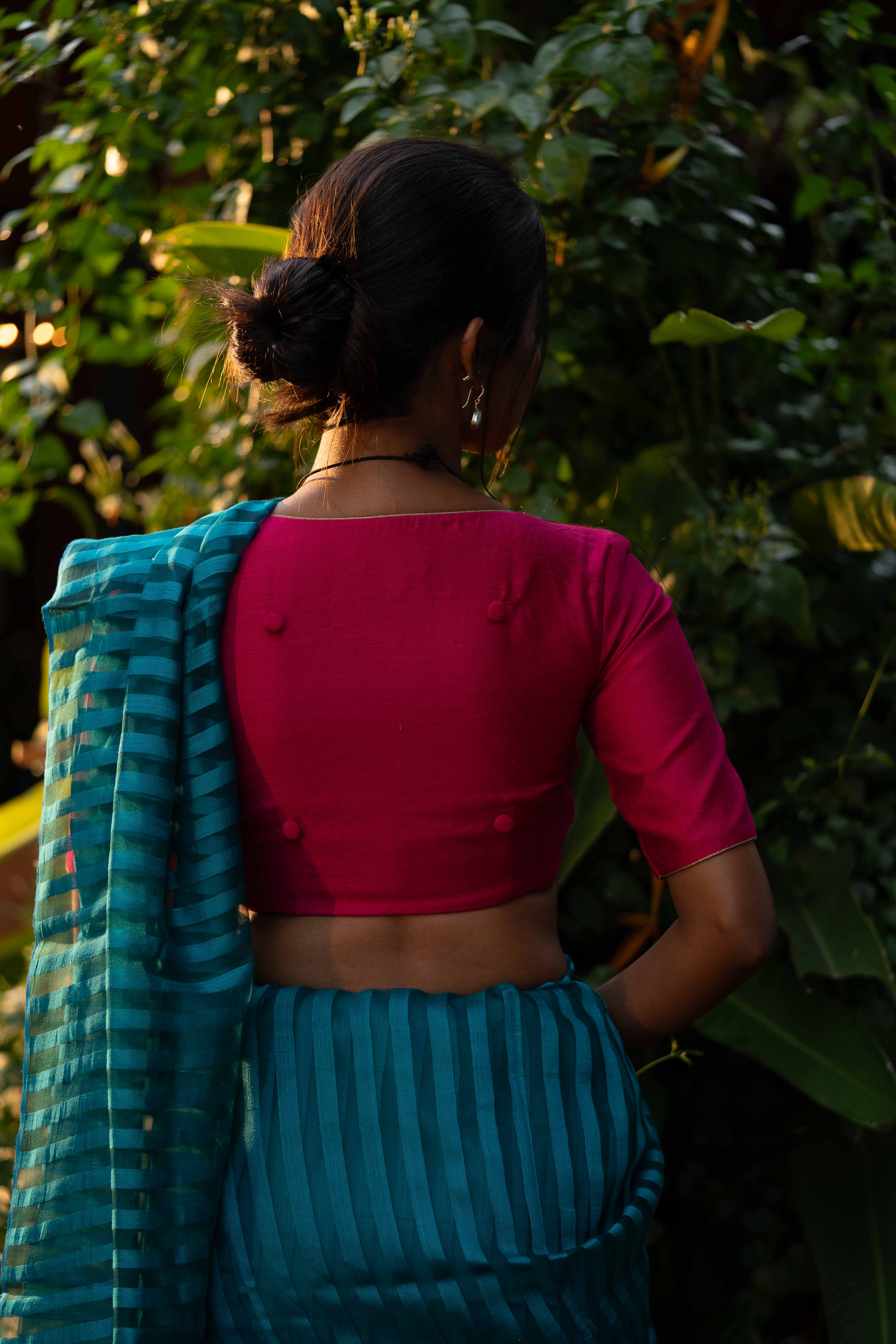 Organza Cascade - Teal Blue